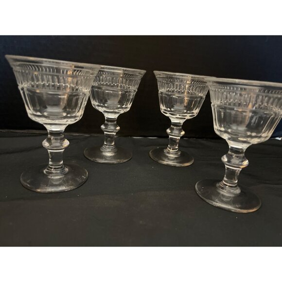 Waterford Collection by Duncan Miller Footed Liquior Cocktail Glasses Set of 4 - Picture 5 of 9